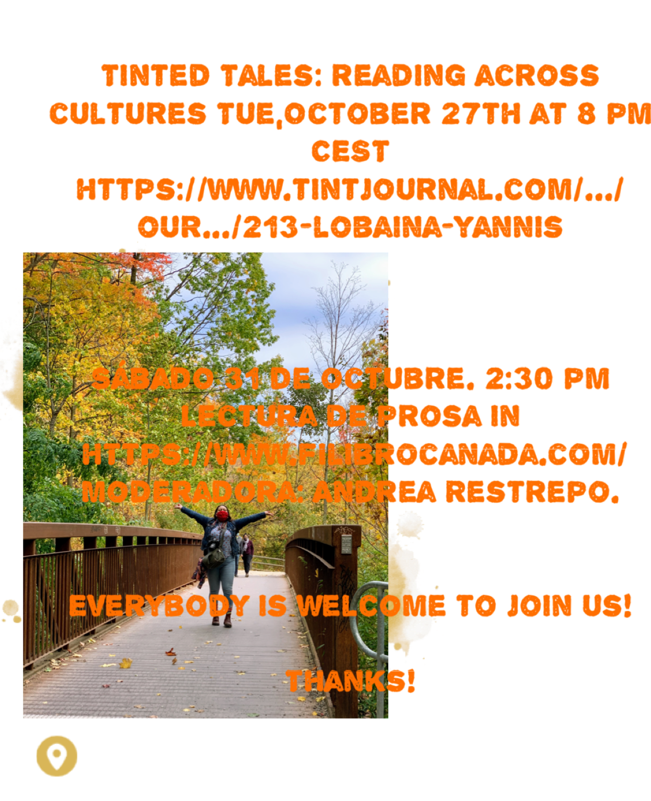 Eventos en los que participaré durante el mes de Octubre.