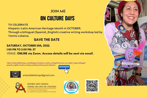 Let's honor our mother tongue!Bilingual (Spanish_English) creative writing workshop led by Yannis Lobaina.