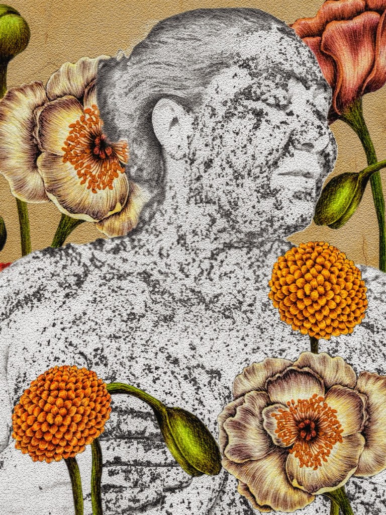 SELF PORTRAITURE, INNER PEACE, 2022, BY YANNIS LOBAINA 