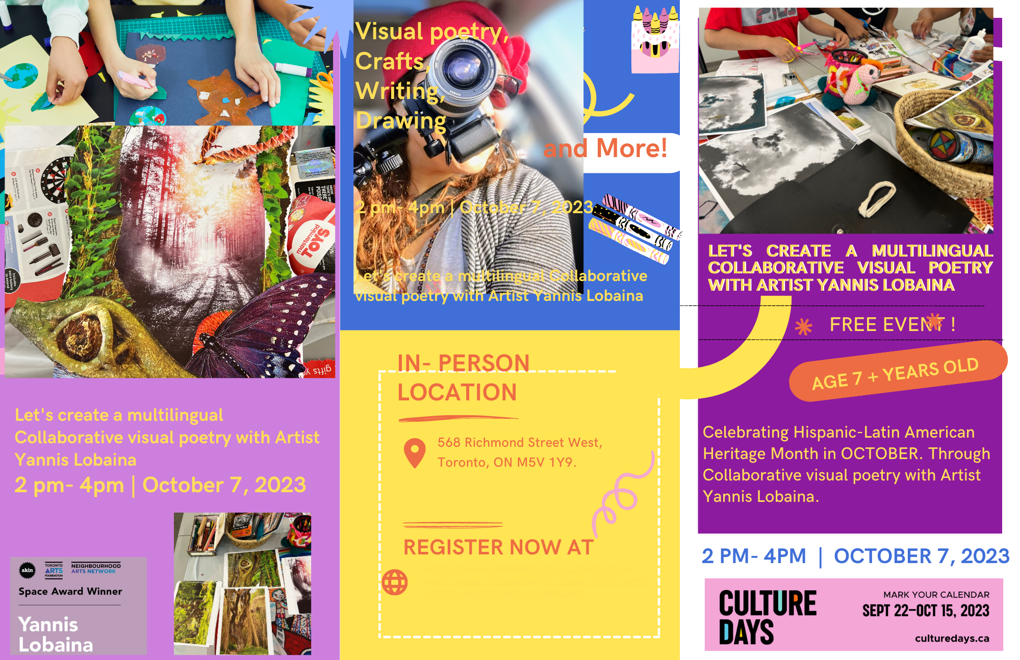 Collaborative visual poetry with Artist Yannis Lobaina – A free workshop at Remote Gallery